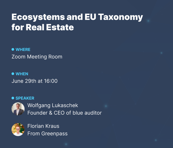 Ecosystems and EU Taxonomy for Real Estate (1)